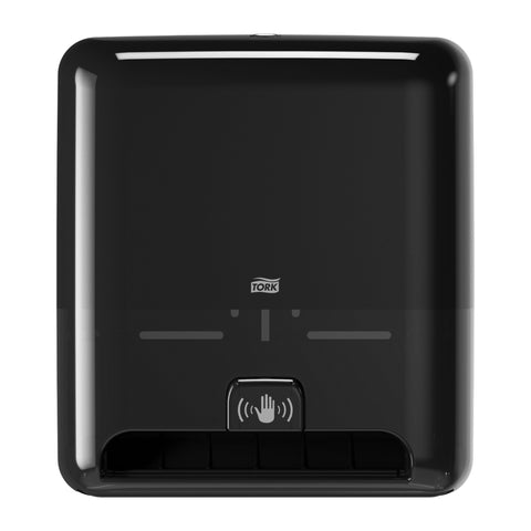 Tork Matic Black Elevation Hand Towel Roll Dispenser with Intuition Sensor, 13 x 8 x 14.5 inch