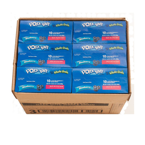 Kelloggs Pop-Tarts Whole Grain Blueberry Toaster Pastry, 1.76 Ounce -- 120 per case