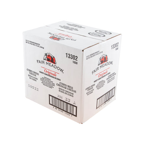 Fair Meadow CHEESE VARIETY PACK CUBED CHEDDAR SWISS PEPPER/JACK
