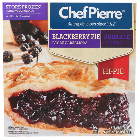 Pie Fruit Blackberry Hi Unbaked 10