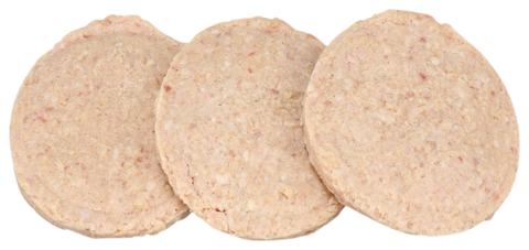 Advance Food Raw Veal Patties, 4 Ounce -- 40 per case.